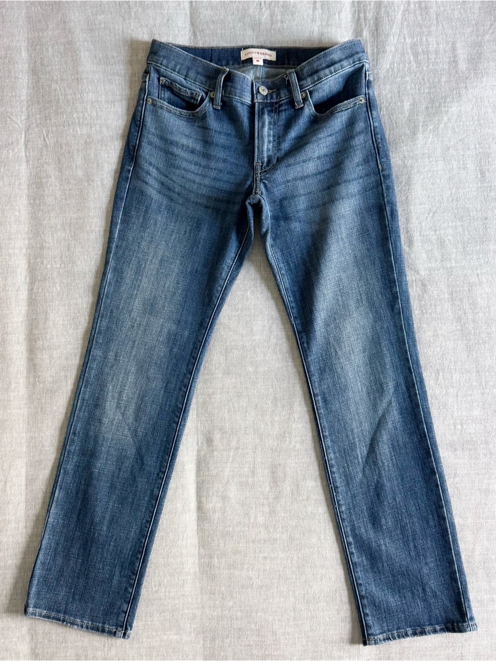 Lucky Brand Women’s Straight Mid-Rise Jeans Medium Blue Wash, Size 4/27